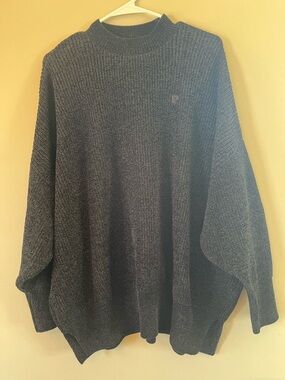 PINK Victoria's Secret Dark Charcoal Oversized Turtleneck Sweater